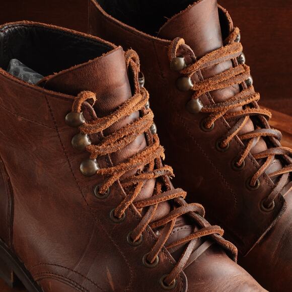 Rhodes Boots Mens SZ 10 Brown Dean Plain Toe Leather Ankle Heritage Classic READ main image 10
